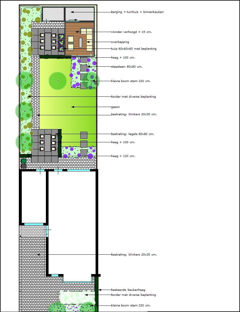 Kavel 2 van Het Blazoen in Best - tuinvoorbeelden van tuinontwerpen en moderne tuinen
